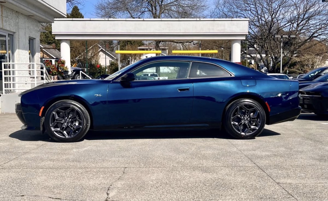 2026 Dodge Charger side profile blue