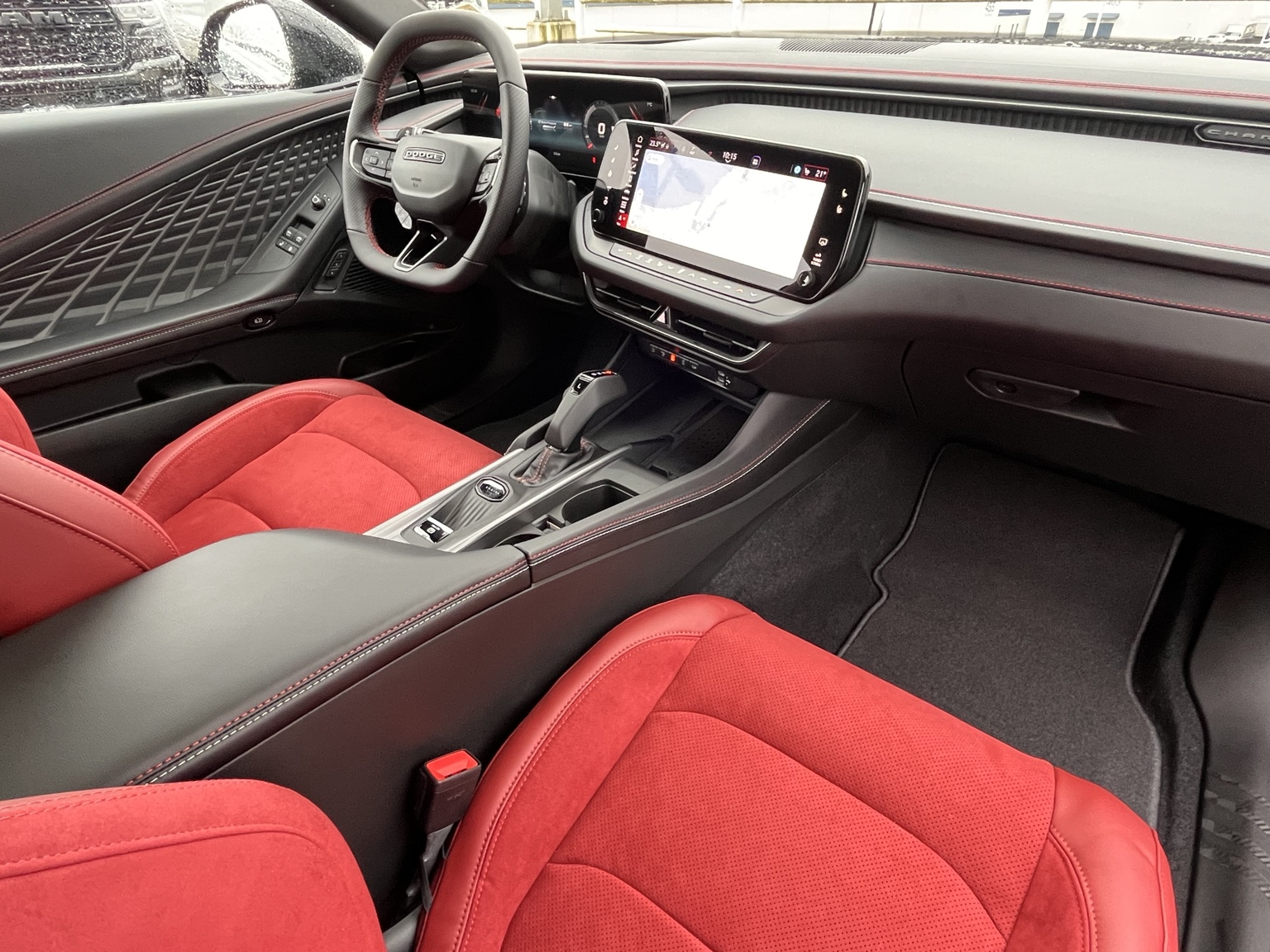 2026 Dodge Charger red black seats